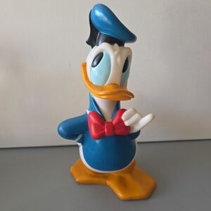 Donald Duck Coin Change Piggy Bank Walt Disney 11 1/2 In.